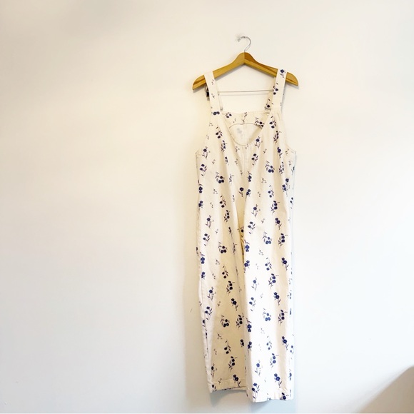 ZARA bloggers favorite floral ecru overalls - Picture 8 of 9